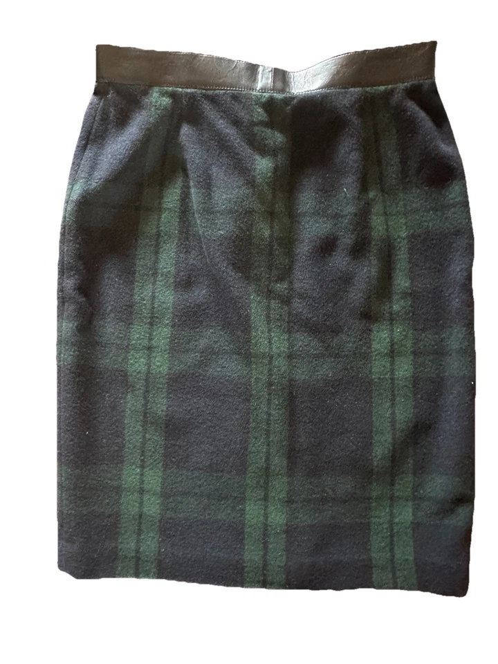 Falda de lana vintage Black Label Ralph Lauren Blackwatch UNITE UNION talla 6 Foto 2 de 4