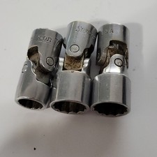Snap-On 2  9/16 7/16 12 Point 3/8 Drive Swivel Flex Universal Socket F18 Snapon