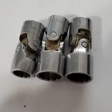 Snap-On 2  9/16 7/16 12 Point 3/8 Drive Swivel Flex Universal Socket F18 Snapon