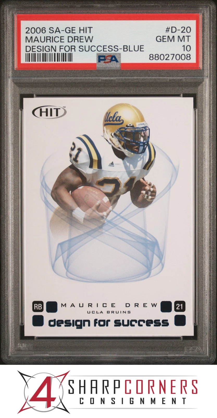 Maurice Jones-Drew SA-GE Hit Design for Success #D20 Blue