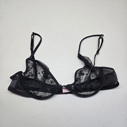 Soutien-gorge Victoria's Secret 'Curve Hugging' Dentelle Noire – Taille 36B, Occasion Très Bon état