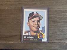 1991 Topps Archives The Ultimate 1953 Set - Eddie Mathews #37
