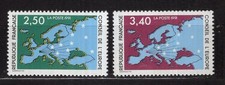 Timbre de Service Conseil de l'Europe 1990 n°106 et 107 Neuf**