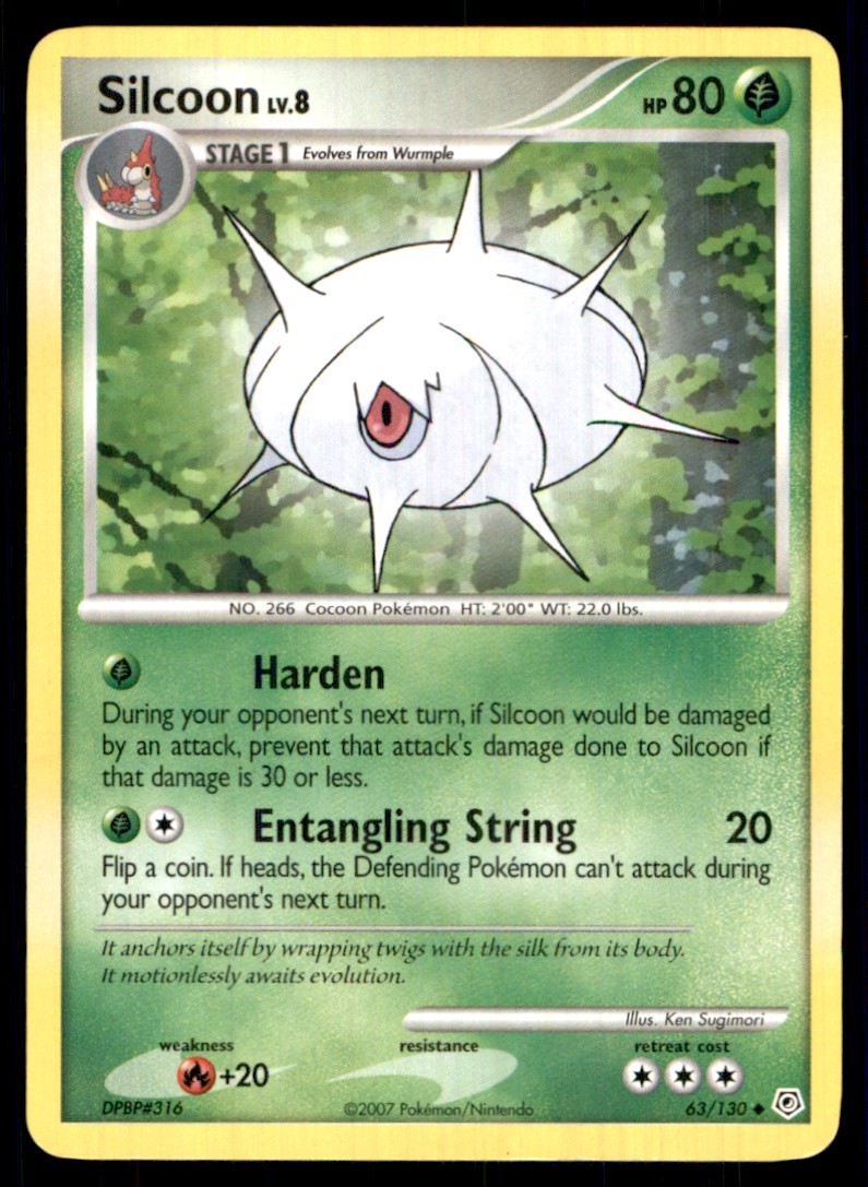 2007 Diamond and Pearl Silcoon Uncommon #63/130