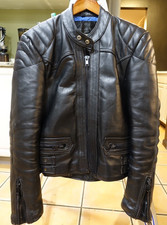 Vintage Kett Leather Motorcycle Jacket Made in England Size S Rocker Cafe Racer