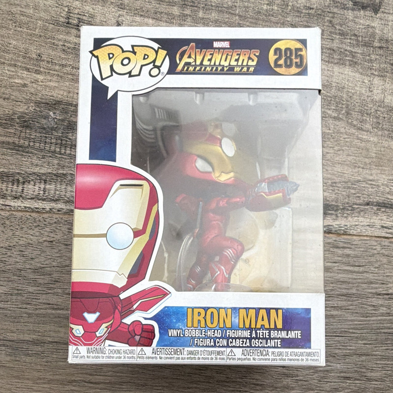 Funko Pop! Marvel Avengers Infinity War Iron Man #285 Vinyl Bobblehead Boxed