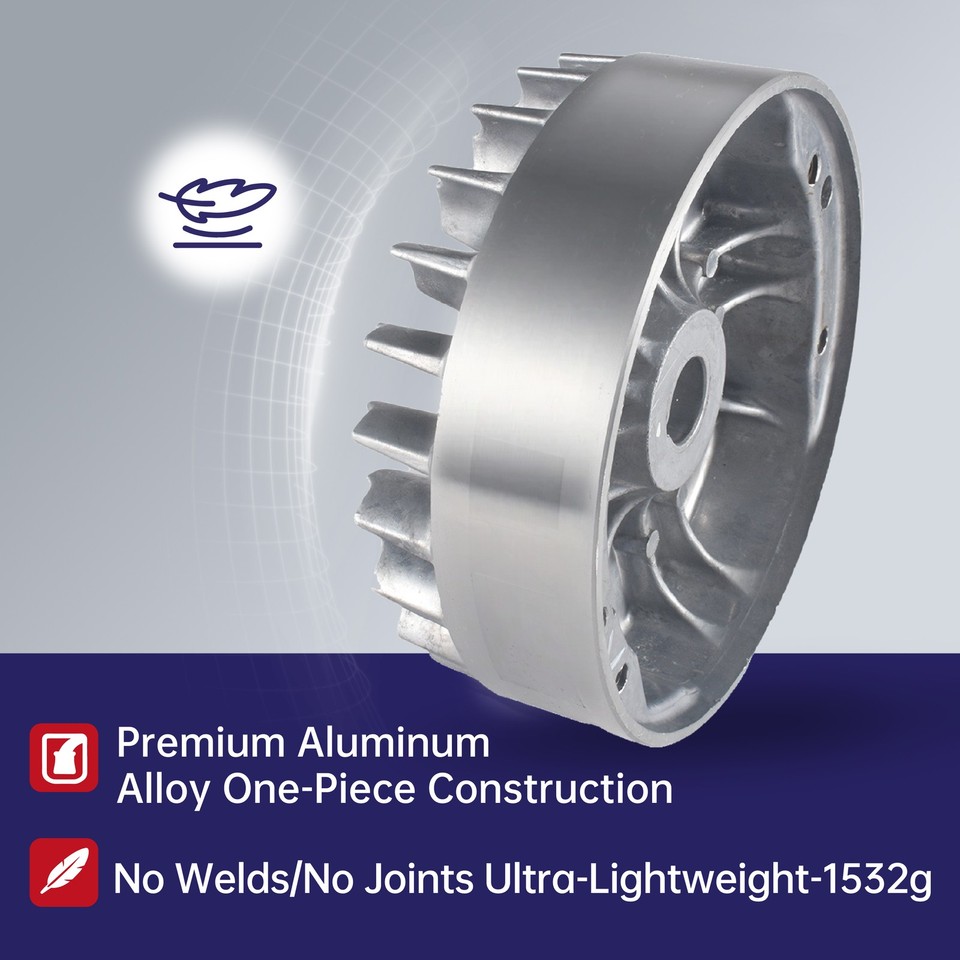 Aluminium vliegwiel 10.000 rpm voor 212 cm³, 224 cm³, 69730, 69736, 6,5