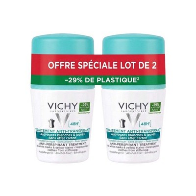 Vichy Anti-Perspirant Treatment Roll-On Sensitive Skin 48H 2x50ml