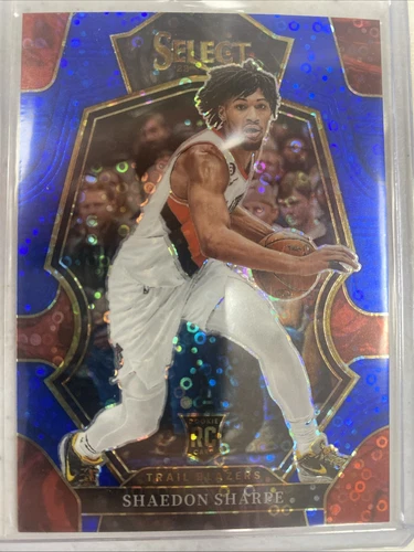 2022-23 Select Basketball Shaedon Sharpe Blue Disco Rookie /25 Premier