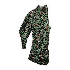 Choosy Women's Mini Dress One Sleeve Multicolor High Neck Women's Size XS NEW
