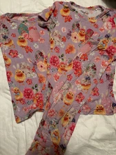 2T Posh Peanut Floral Chick Pjs