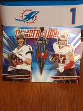 2021 Panini Playoff Football Thunder And Lightning Tom Brady Rob Gronkowski TL-4