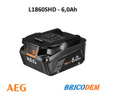 Batteria AEG 6,0Ah 18V L1860SHD