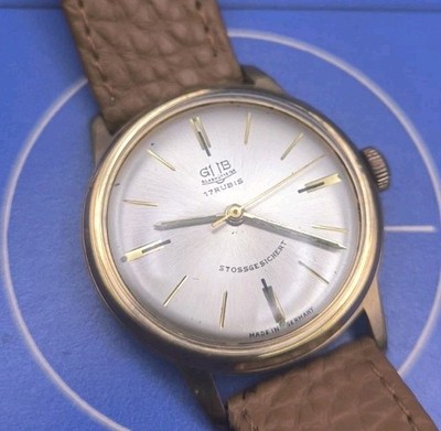 GUB Glashütte 17 Rubis Kaliber 70.1 TOP DDR Vintage 34mm HAU