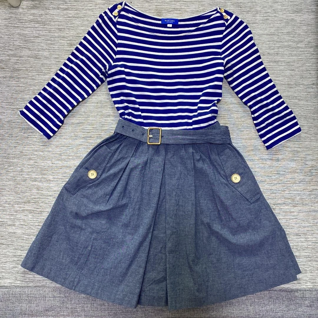 BURBERRY Abito Crestbridge Etichetta Blu Donna Moda dal Giappone