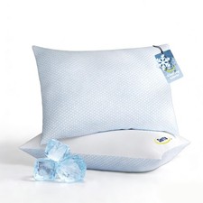 Bed Pillows Queen Size Set of 2 Cooling Breathable 20 x 28 Serta Down Reversible