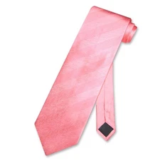 Antonio Ricci SILK NeckTie HOT PINK FUCHSIA Jacquard Tone on Tone Mens Neck Tie
