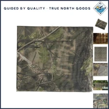 Woodland Camo Mesh Netting 5x12ft - Clear View Camouflage for Hunting & Camping