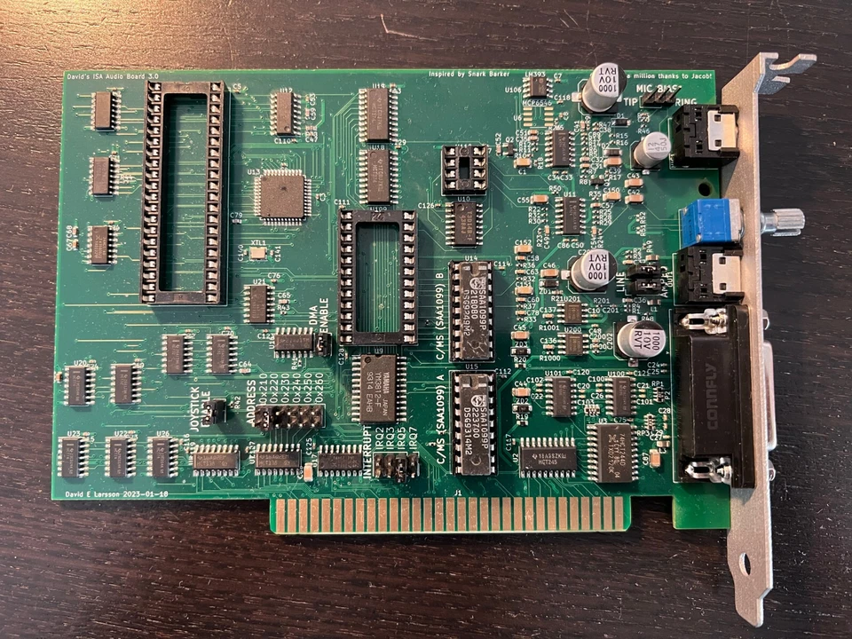 8-bit ISA Sound Blaster 1.5 clone, Full-featured with CMS Game Blaster (SAA1099) - Image 4 of 4