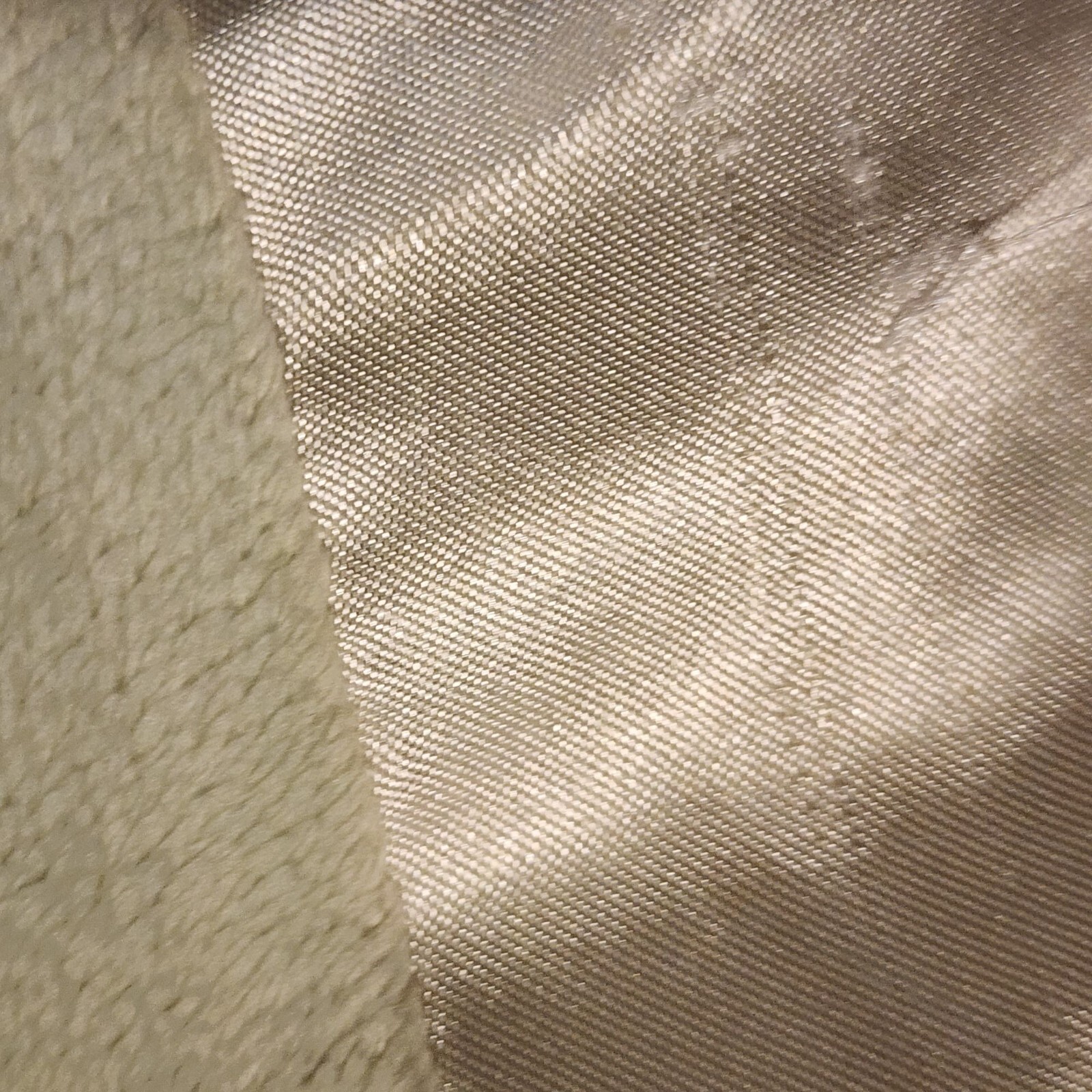 Cocalo baby blanket Green and ivory squares silky satin Unisex boy girl