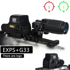 EXPS 558 Red Green Dot 3X G33 Sight Magnifier With Switch to Side QD Mount Clone