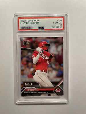 2023 Topps Now First MLB Hit Elly De La Cruz #392 PSA 10 Gem Mint