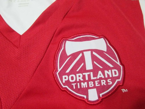 Adidas Unisex Youth Size XL V-Neck Shirt White/Red Portland Timbers Logo Sport - Picture 4 of 9