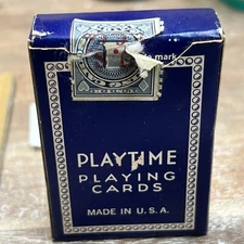 Vintage Playtime Playing Cards, 2 1/2" x 1 3/4" made by The US Playing Card Co.