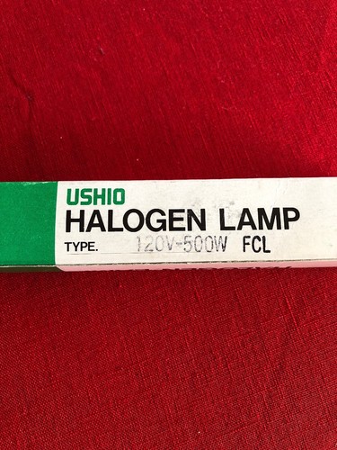 USHIO 120V 500W Tungsten Halogen Lamp New Old Stock - Picture 2 of 4
