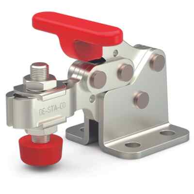 DESTACO 307-U Horizontal Toggle Clamp 350 lb Hold, Flanged Base, U-Bar Arm