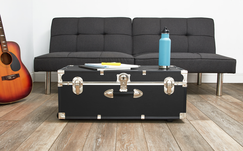 Metall Aufbewahrung Truhe Sammlung Organizer Halter Koffer Truhe Eimer Holz Footlocker - Bild 2 von 12