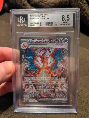 Charizard EX 2023 S&V Obsidian Flames 223/197 X2 BGS 8NM and BGS8.5NM+