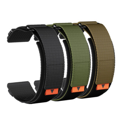 For Garmin Fenix 7/7X/6/6X/5/5X Plus Quick Fit Military Nylon Watch Band Strap