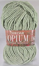 Sirdar Yarn Opium Cotton With Silk DK 58 Cotton 37 Acrylic 5 Silk 154y 50g 1.7oz