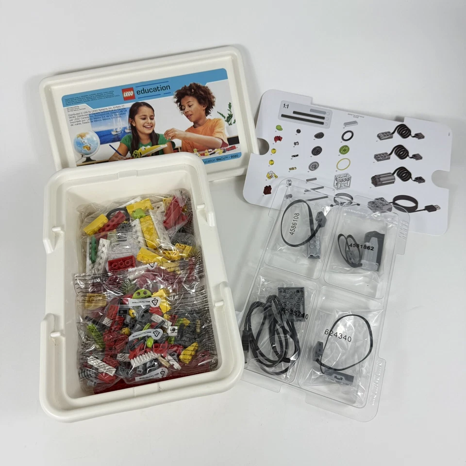 LEGO Education WeDo 9580 Nuevo 100% Todas las Piezas con Inserto Original Sin Folleto de Construcción Foto 3 de 4