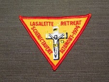 VINTAGE BSA BOY SCOUTS OF AMERICA PATCH LASALETTE RETREAT 1974 ALTAMONT SCHEN NY