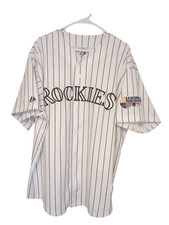 Colorado Rockies Todd Helton 2007 World Series Majestic White Jersey Size 2XL