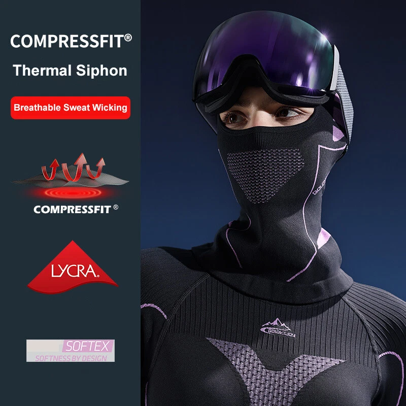 Зимняя балаклава лыжная маска холодной погоды флисовая тепловая маска для лица для мужчин женщин - Изображение 2 из 4