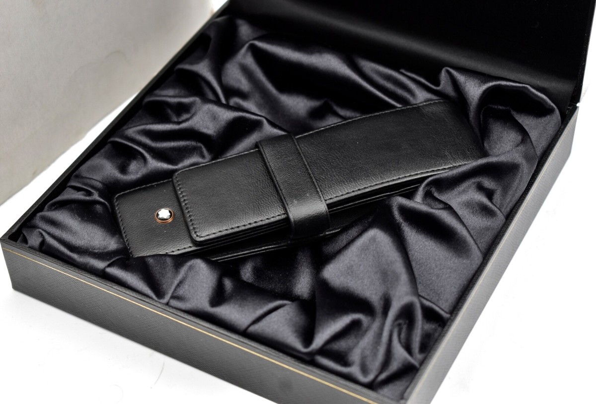 MONTBLANC Meisterstück 75th Anniversary Leather Pouch Siena Black