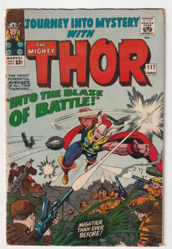 Journey Into Mystery #117 (Marvel Comics 1965) VG- Thor in 'Nam 1st Odinsword - Photo 1/2