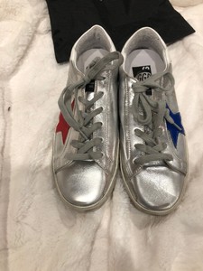 golden goose metallic silver