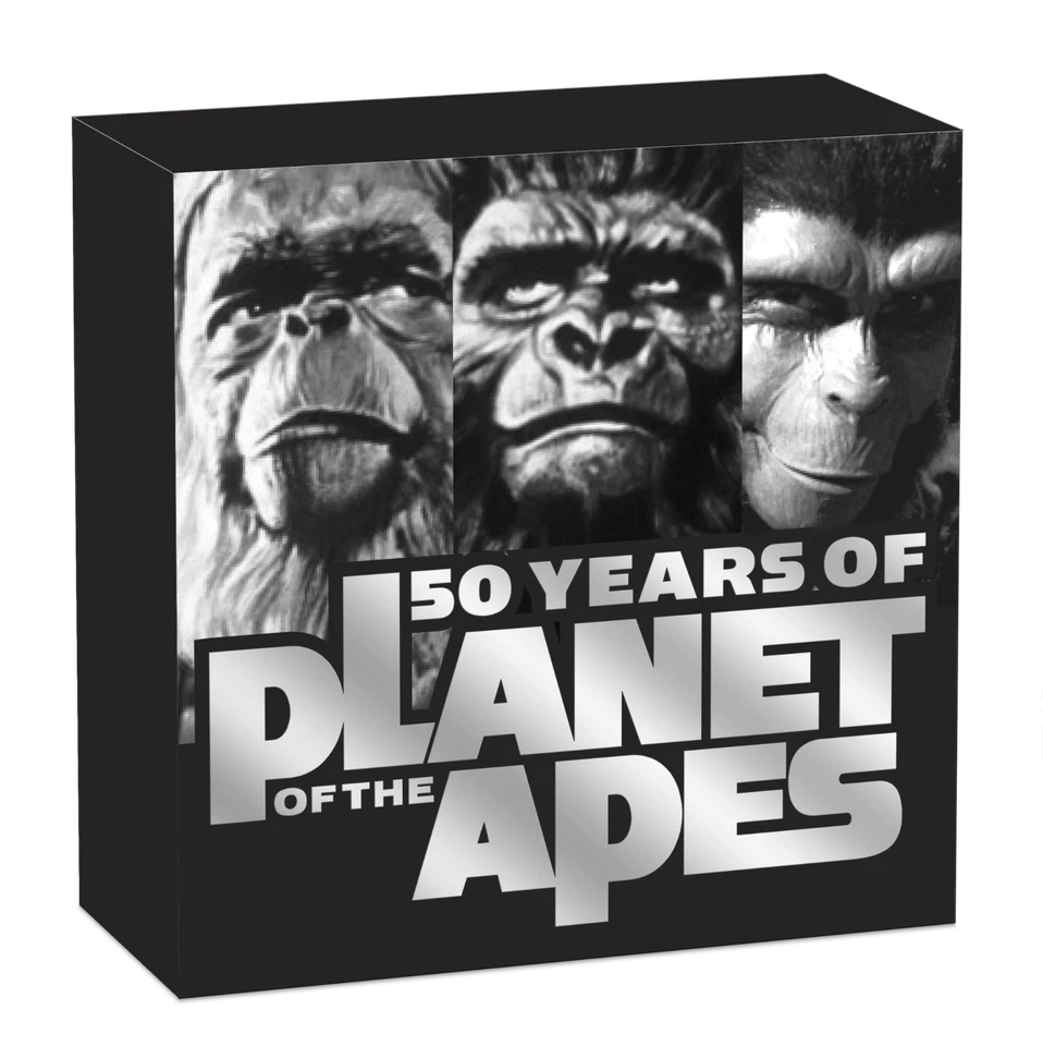 2018 PLANET OF THE APES 50th ANNIVERSARY 1 oz Silver Proof $1 Coin - Image 4 of 4