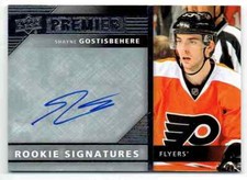 2014-15 UPPER DECK PREMIER ROOKIE SIGNATURE SHAYNE GOSTISBEHERE ROOKIE AUTO