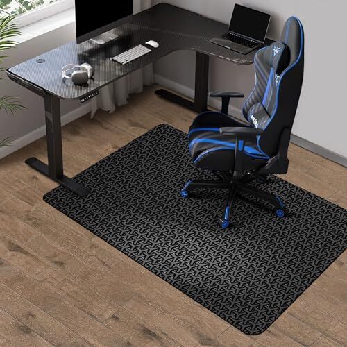 Azadx Office Chair Mat For Hard Floors 48 X 59, Clear PVC Hardwood Floor Mat, Durable Plastic Floor Protector For Home And Offic