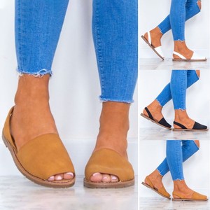 open toe flat espadrilles