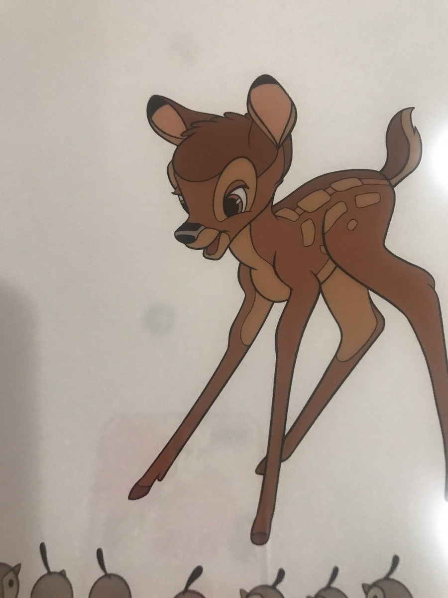 WALT DISNEY LIMITED EDITION BAMBI SERIGRAPH CEL FRAMED 2500 | eBay