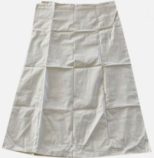 Cotton Off White Petticoat Sari Inner Wear Stitched Underskirt L-37"