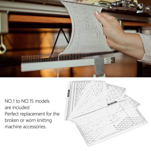 15Pcs Knitting Machine Punch Card Knitting Flower Card For KH868 KH860 KH8 YEK - Picture 12 of 22