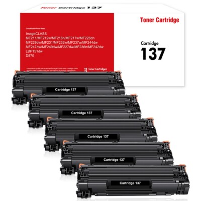 Toner Per MF242dw D570 2 Toner Compatibili CRG 137 Per Canon - Per Stampanti MF232w, MF216n, MF242dw, D570, 2400 Pagine 2 Toner Canon 137 Compatibili - Foto 6