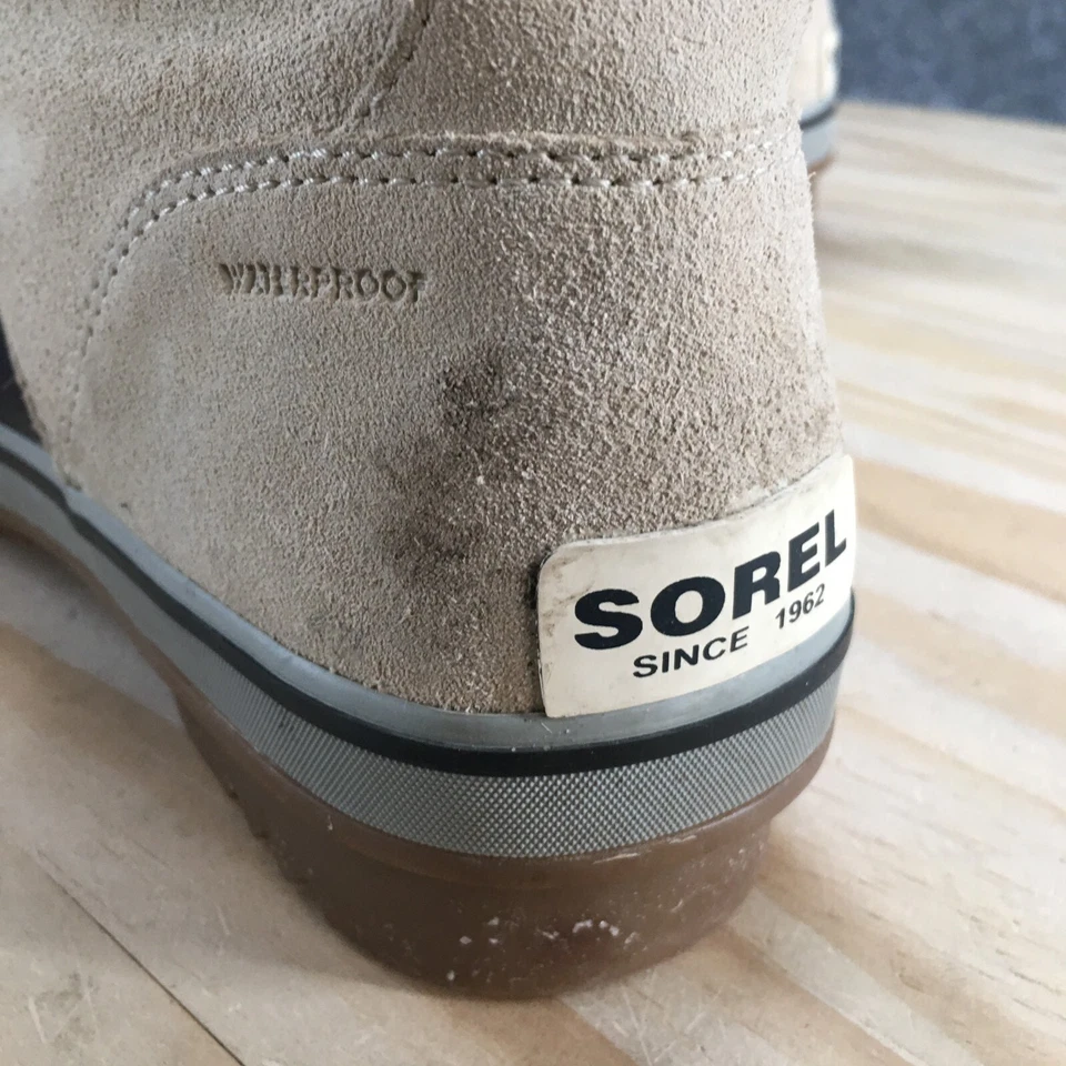 Sorel 靴子 男式 8.5 Tivoli Camp 冬季 雪米色 皮革 系带 中筒 — 第 4/4 张图片